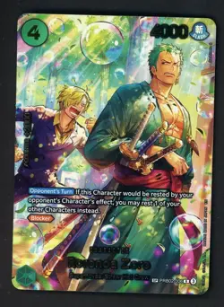 2026 ONE PIECE OP14 EB04 #006 The Azure Sea's Seven Roronoa Zoro SP ALT - Image 1