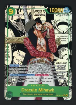One Piece English OP14-119 Manga Alternate Art Dracule Mihawk - Image 1