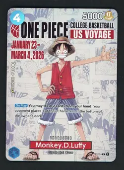 2026 One Piece EN College Basketball US Voyage #055 Monkey D Luffy - Image 1
