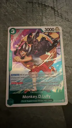 Monkey.D.Luffy OP14 34 Rare The Azure Sea's Seven OP14-034 NM One Piece - Image 1