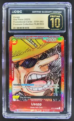 2023 ONE PIECE USOPP FILM RED PROMO ST01-002 CGC 10 PRISTINE A PT - Image 1