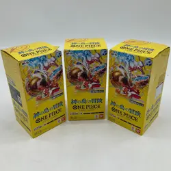 Lot of (3) One Piece TCG Japanese OP-15 Advenure On Kami's Island Booster Boxes - Image 1