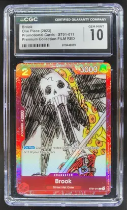 2023 ONE PIECE BROOK PROMO FILM RED ST01-011 CGC 10 A PT - Image 1