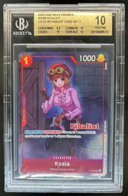 2025 One Piece The Best Vol. 2 Koala Promo Finalist #P-069 BGS 10 Pristine - Image 1