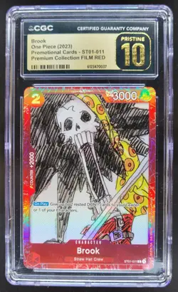 2023 ONE PIECE BROOK PROMO FILM RED ST01-011 CGC 10 PRISTINE A PT - Image 1