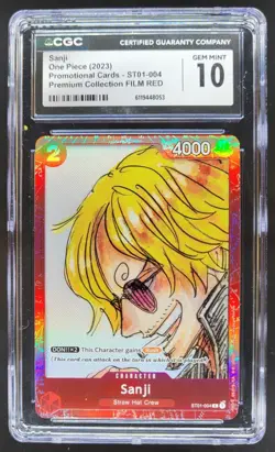 2023 ONE PIECE SANJI FILM RED PROMO ST01-004 CGC 10 A PT - Image 1
