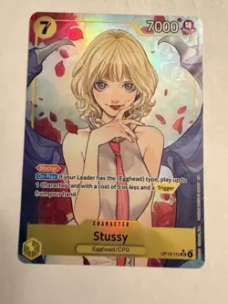 STUSSY One Piece CCG Alternate Art OP13-110 Carrying On His Will NM Foil English - Image 1