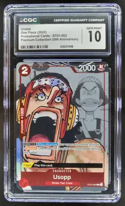 2022 ONE PIECE USOPP PROMO 25TH ST01-002 CGC 10 C PT - Image 1