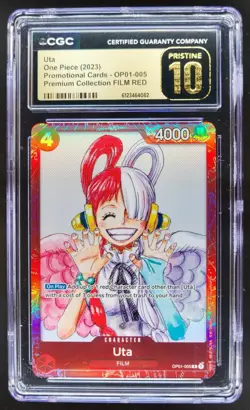 2023 ONE PIECE UTA PROMO FILM RED OP01-005 CGC 10 PRISTINE B PT - Image 1