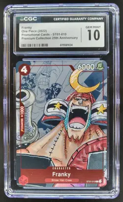 2022 ONE PIECE FRANKY PROMO 25TH ST01-010 CGC 10 C PT - Image 1