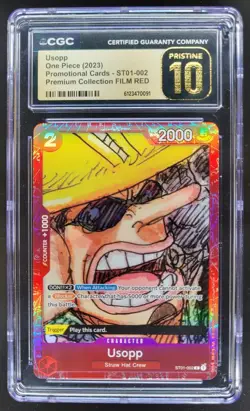 2023 ONE PIECE USOPP FILM RED PROMO ST01-002 CGC 10 PRISTINE C PT - Image 1