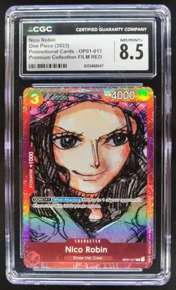 2023 ONE PIECE NICO ROBIN PROMO FILM RED OP01-017 CGC 8.5 A PT - Image 1