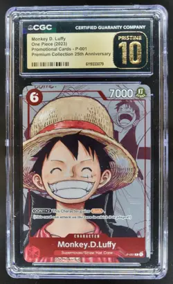 2023 ONE PIECE MONKEY D. LUFFY PROMO 25TH PROMO P-001 CGC 10 PRISTINE C PT - Image 1