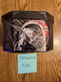 Pokemon Paldean Fates Great Tusk Ex Tin SEALED IN HAND READY FOR SHIPPING - Image 5