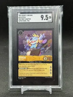Disney Lorcana- Stitch: Rock Star- 23/204- Foil- SGC 9.5 2023. - Image 1
