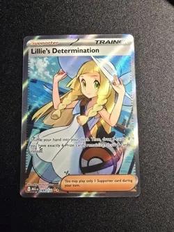 Pokemon Lillie's Determination Mega Evolution Card 169/132 NM Condition - Image 1