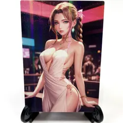 Final Fantasy Aerith Gainsborough Sexy Anime Waifu Girl Goddess Story Art Card - Image 2