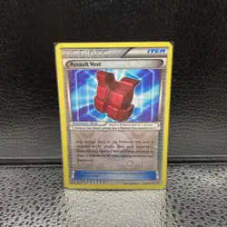 Pokemon TCG Assault Vest 133/162 XY Breakthrough Uncommon Reverse Holo Card - Image 1