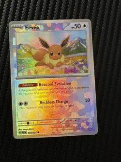 Pokemon TCG Evolutions Eevee Holo Prismatic Card 074/131 Master Ball - Image 1
