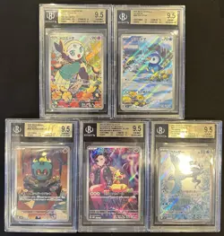 BGS 9.5 Pokemon Card 151 Japanese Ar Art Rare 5Card Set Bulk CHR - Image 1