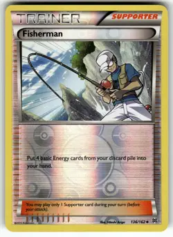 Fisherman 136/162 XY - BREAKthrough LP Pokemon Card TCG - Image 1