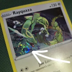 WHOLE SWIRL 🌀💫BLEED Rayquaza SWSH029 Cosmos Holo Crown Zenith Pokemon Card - Image 1