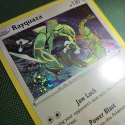 WHOLE SWIRL 🌀💫BLEED Rayquaza SWSH029 Cosmos Holo Crown Zenith Pokemon Card - Image 2