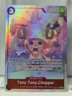 One Piece Card Game TCG Tony Tony.Chopper OP08-007 Alt Art M/NM Condition - Image 1