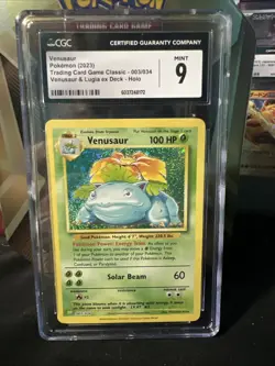Venusaur 003/034 Trading Card Game Classic Holo CGC Mint 9 - Image 1