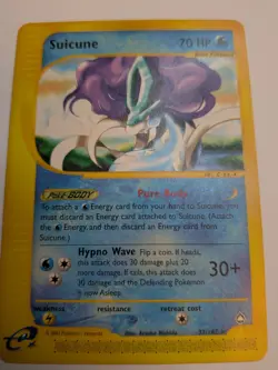 Pokemon Card - Suicune Aquapolis 37/147 Non Holo Rare HP - Image 1