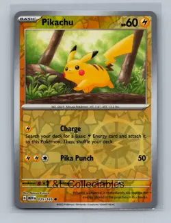 Pikachu #025/165 Cosmo Reverse Holo Miscellaneous Cards & Products - Image 1