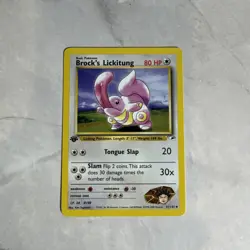 Pokemon Card - Brock's Lickitung Gym Heroes 41/132 Uncommon 1st Edition - Image 1