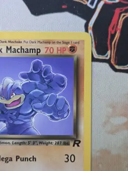 Dark Machamp 27/82 Team Rocket Rare card Unlimited Pokemon TCG - Image 4