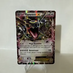 Pokemon Rayquaza EX Shiny Holo Promo XY XY69 Card MP - Image 1