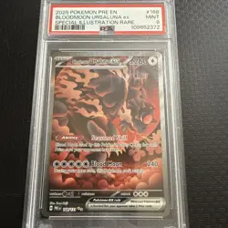 2025 POKEMON PRE SPECIAL ILLUSTRATION RARE #168 BLOODMOON URSALUNA EX PSA 9 - Image 1