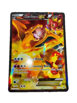 Pokemon TCG Charizard EX XY121 Black Star Promo Full Art Holo Card 2016 - Image 1