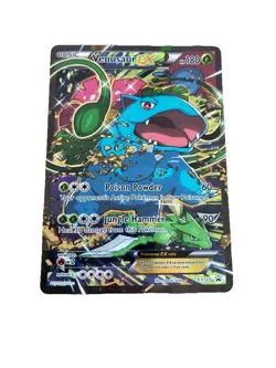 Pokemon TCG Venusaur EX Black Star Promo Full Art Holo Card XY123 - Image 1