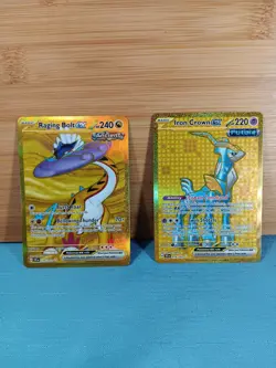 Pokemon TCG Raging Bolt EX Scarlet & Violet Temporal Forces 218/162 Gold Card - Image 2