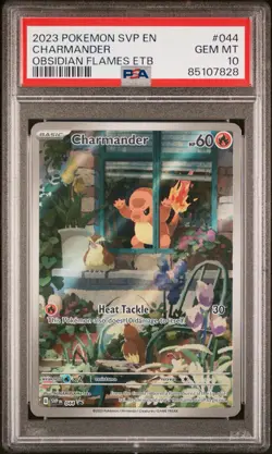 PSA 10 Charmander 044 Black Star Promo Graded Pokemon Card Obsidian Flames ETB - Image 1