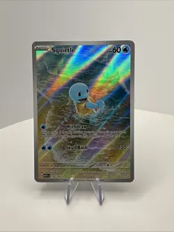 Pokemon Squirtle 170/165 Scarlet & Violet 151 Illustration Rare Holo Card - Image 1