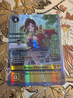 Digimon Card Game Arisa Kinosaki Alt Art Super Rare Dawn of Liberator EX11-060 - Image 1