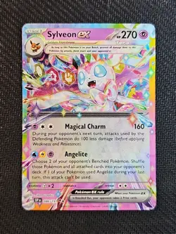 Sylveon ex 086/191 Surging Sparks Double Rare Pokemon Card SV08 NM - Image 1
