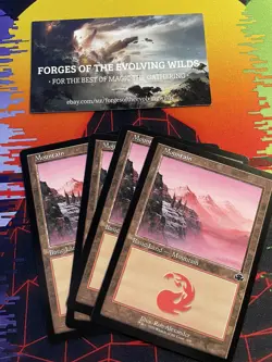 Mountain Retro x4 4x 4 (408) - MTG - DMR Dominaria Remastered - Image 1