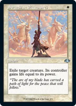Swords to Plowshares (Retro Frame) - Dominaria Remastered (DMR) NM MTG - Image 1