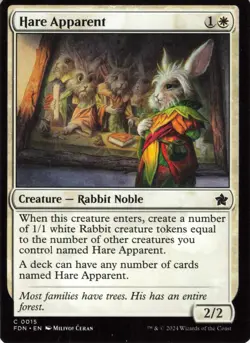 2024 Magic: The Gathering Foundations Hare Apparent #15 - Image 1