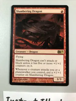 Slumbering Dragon - M13 Core Set Mtg Tcg - Image 2