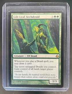 2008 Magic MTG Morningtide Gilt-Leaf Archdruid #124 - Image 1