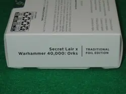 MTG SECRET LAIR x WARHAMMER 40K ORKS FOIL EDITION NEW SEALED - Image 2