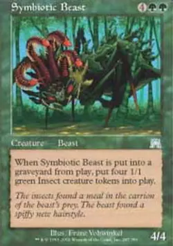 Symbiotic Beast - Foil ~ Moderately Played Onslaught MTG Magic UltimateMTG Green - Image 1