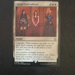 Wizards Magic: The Gathering Clever Concealment Instant Rare White Green FFVII - Image 1